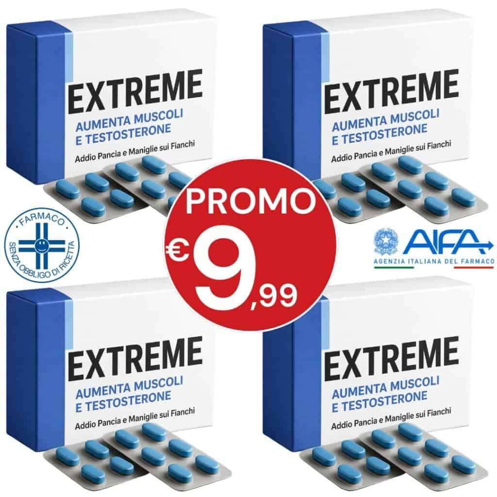 Box di integratori Extreme con promozione a 9,99 euro.